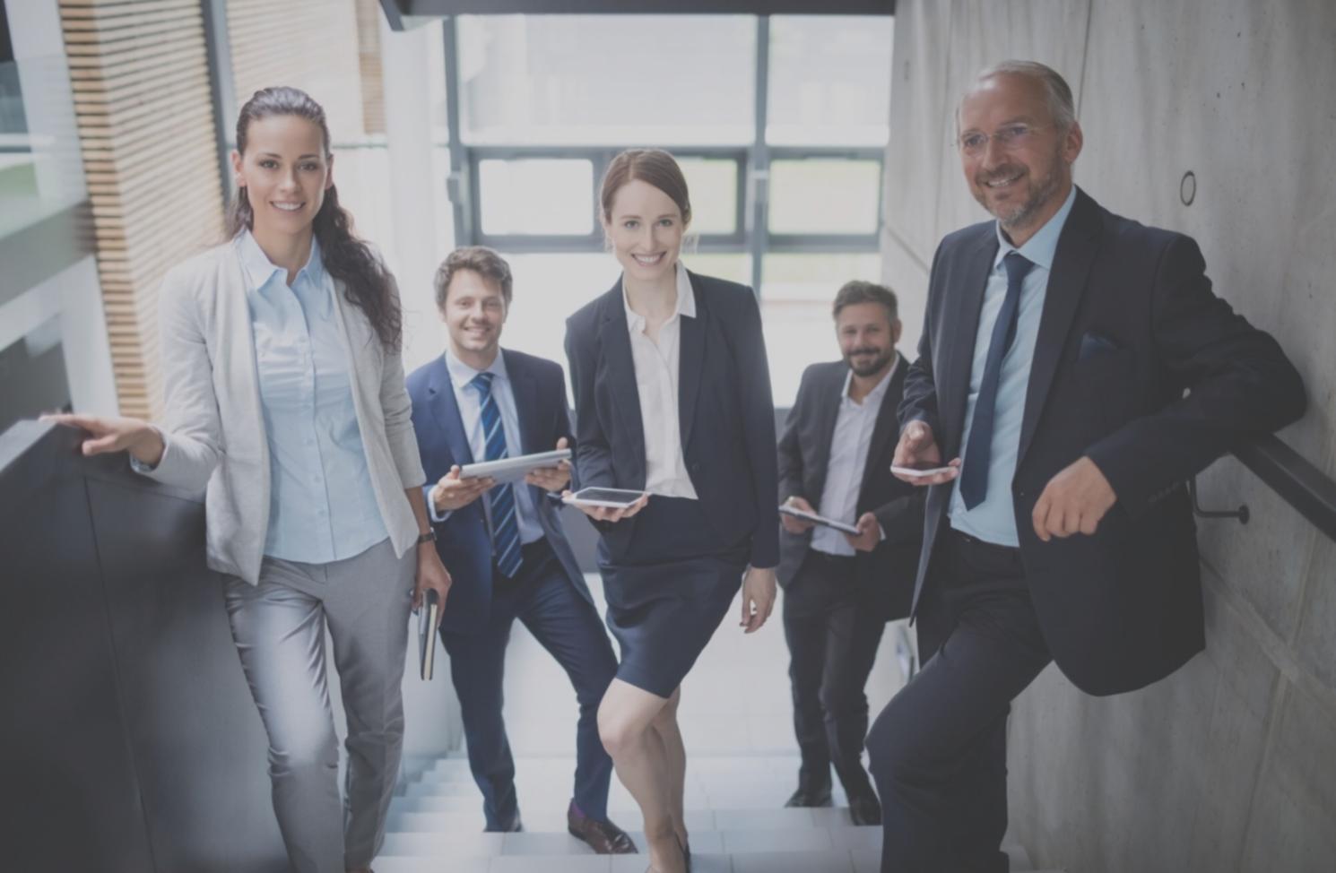 Teammitglieder bei der gemeinsamen Analyse von Marktdaten und Finanzstrategien
